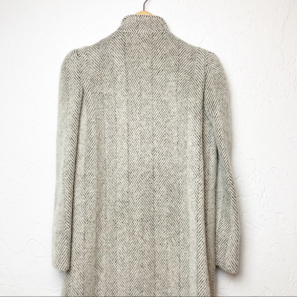 Pavilion petite grey and cream tweed wool coat - Picture 9 of 9